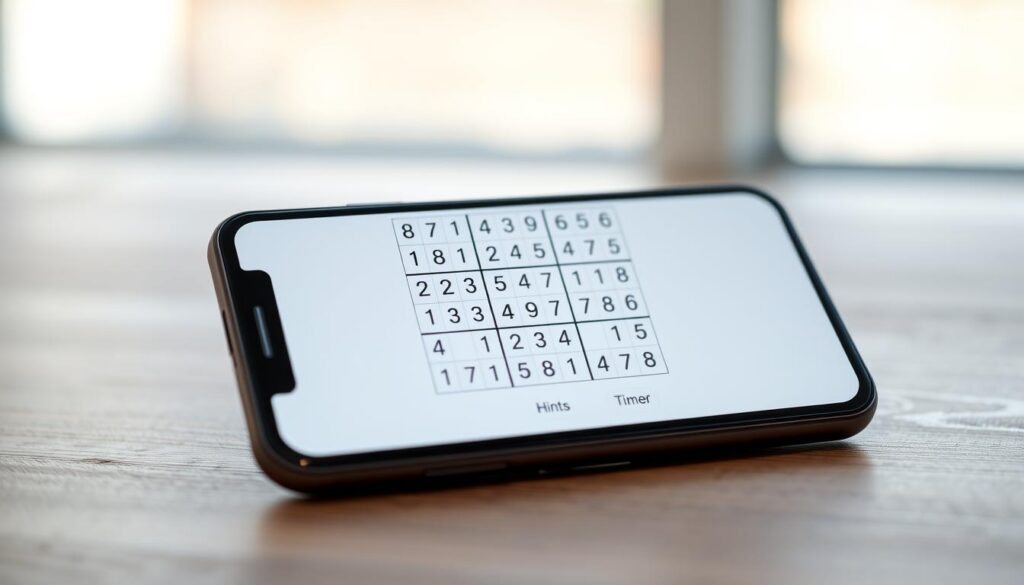 interface do aplicativo sudoku