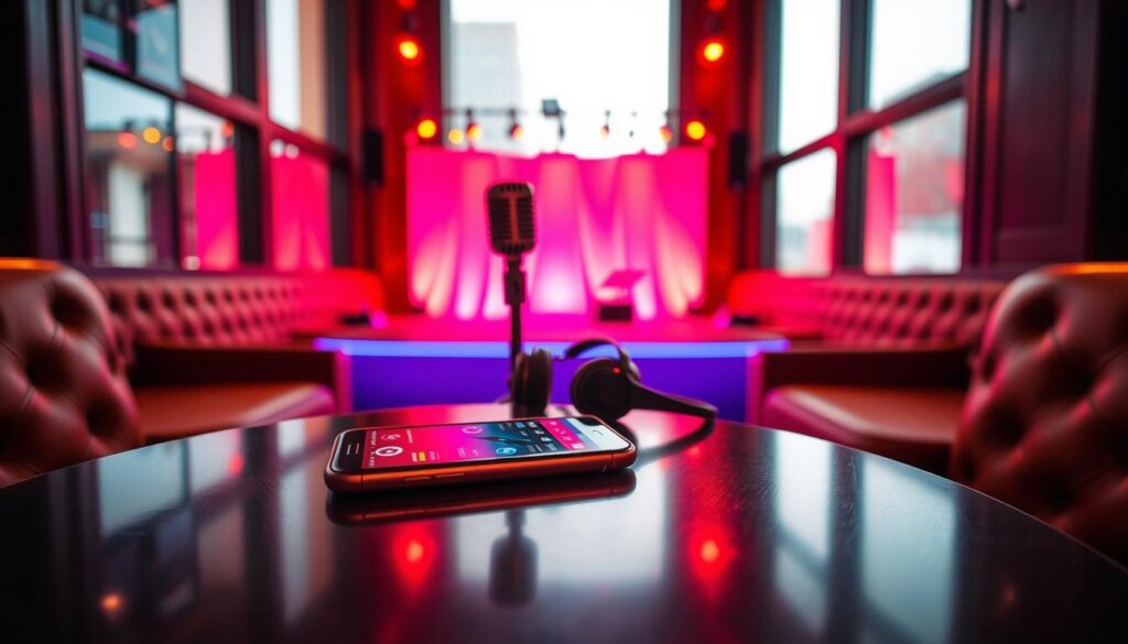 singa karaokê festa aplicativos karaokê