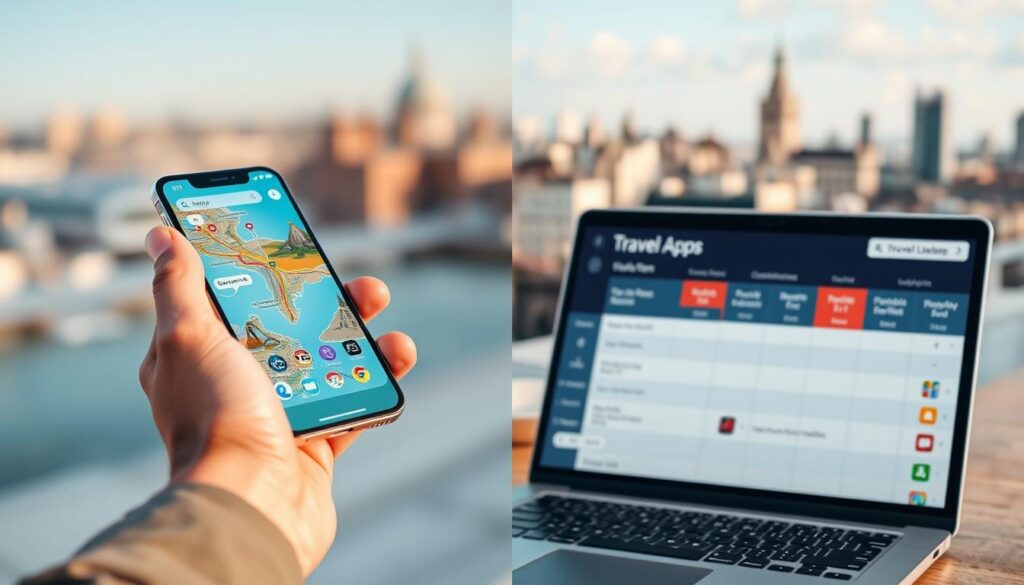 comparativo de aplicativos de viagem
