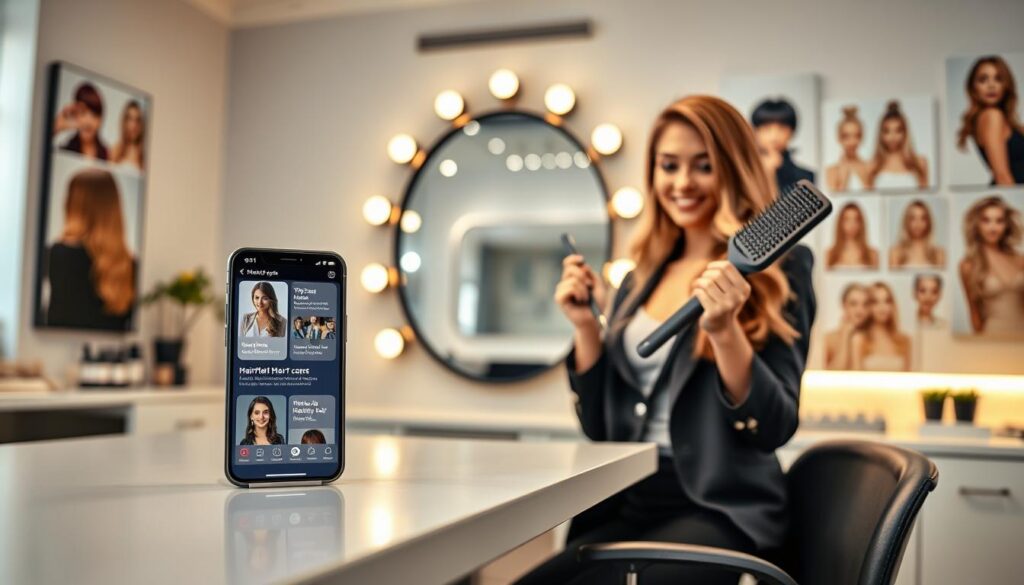 cuidados capilares integração apps