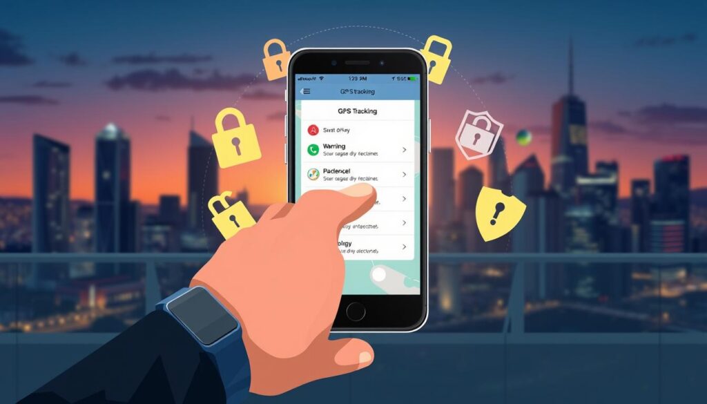 precauções segurança privacidade tracker gps