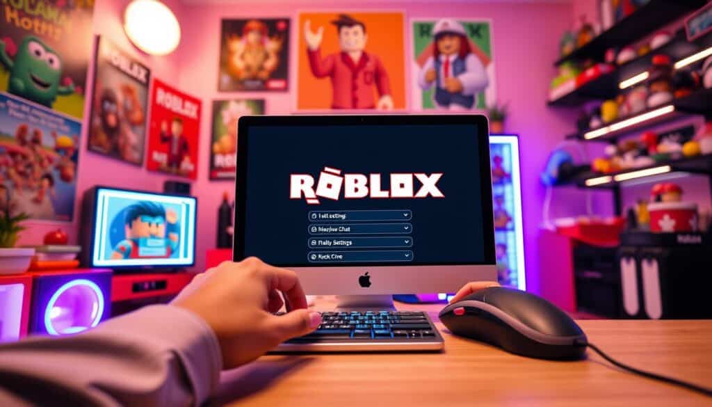 como desbloquear o chat do roblox