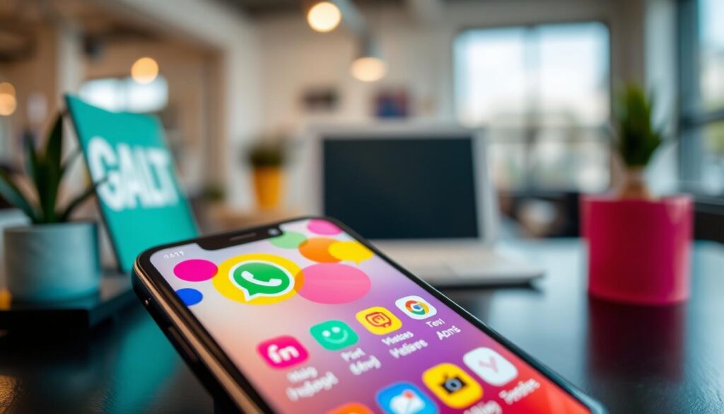 Aplicativo de Whats Colorido