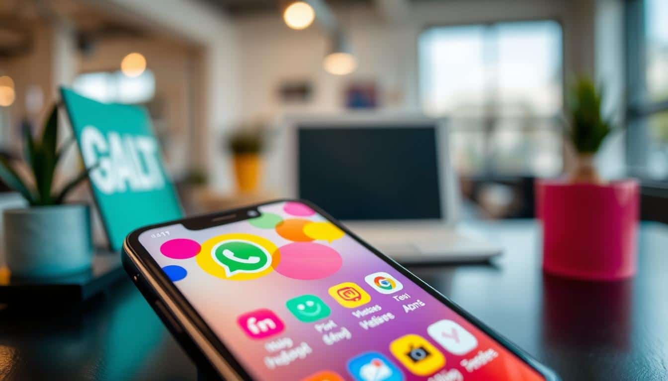 Aplicativo de Whats Colorido