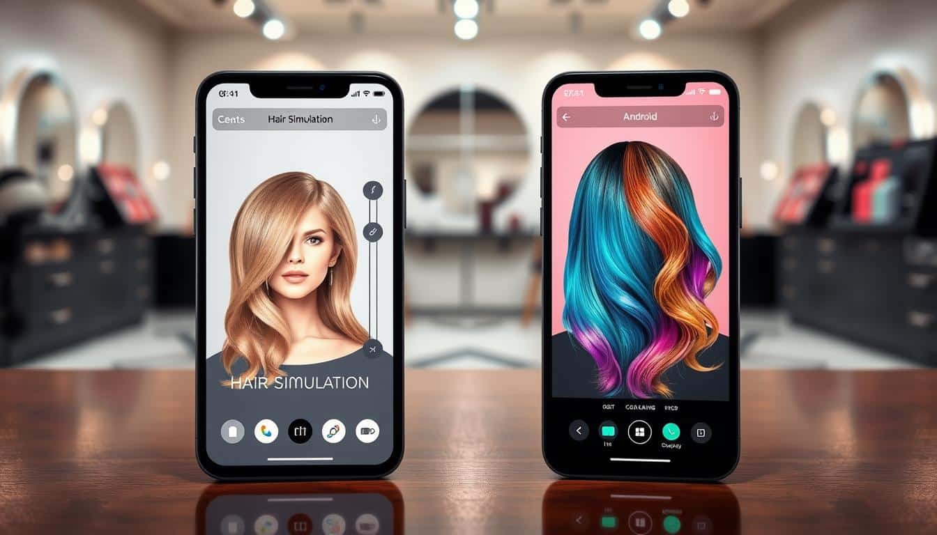 Comparação entre plataformas iOS e Android para simulação de cortes