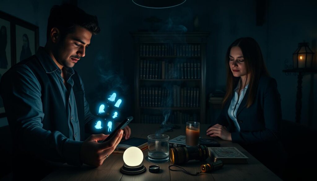 Experiências com aplicativos de detecção espiritual