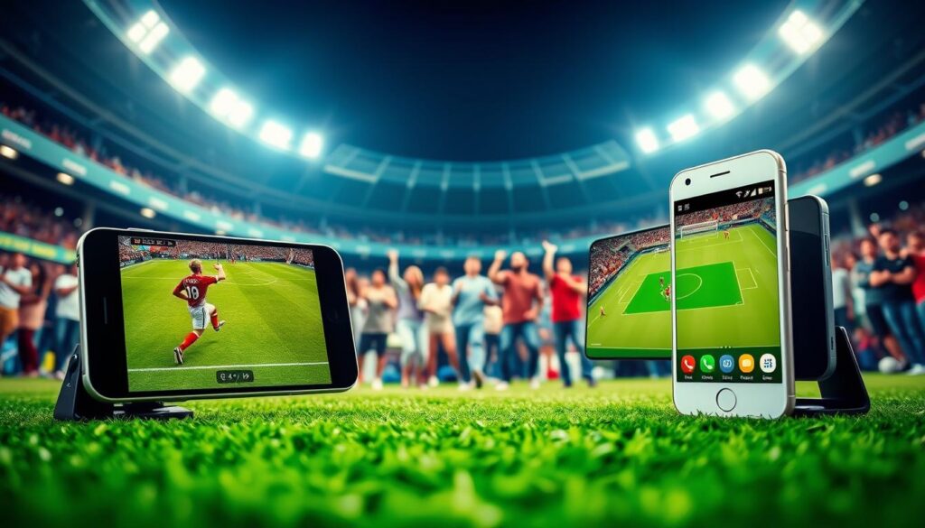 comparação entre ios e android para futebol