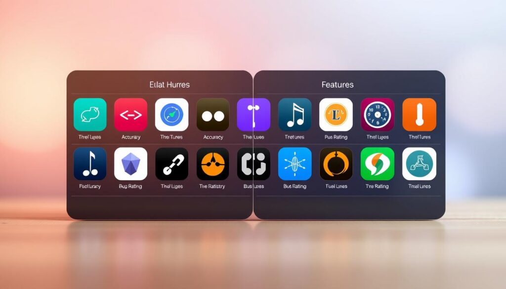 comparativo aplicativos afinador violão