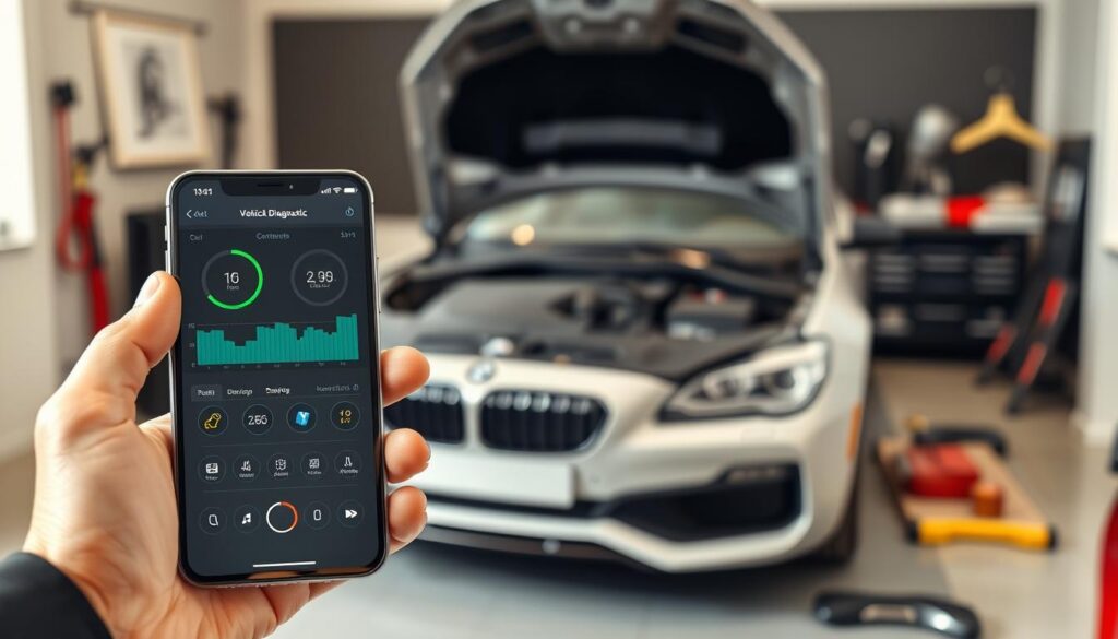 configuração aplicativo diagnóstico veicular