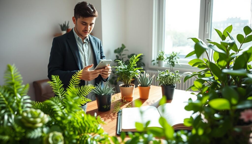 cuidados rotina manutenção digital plantas