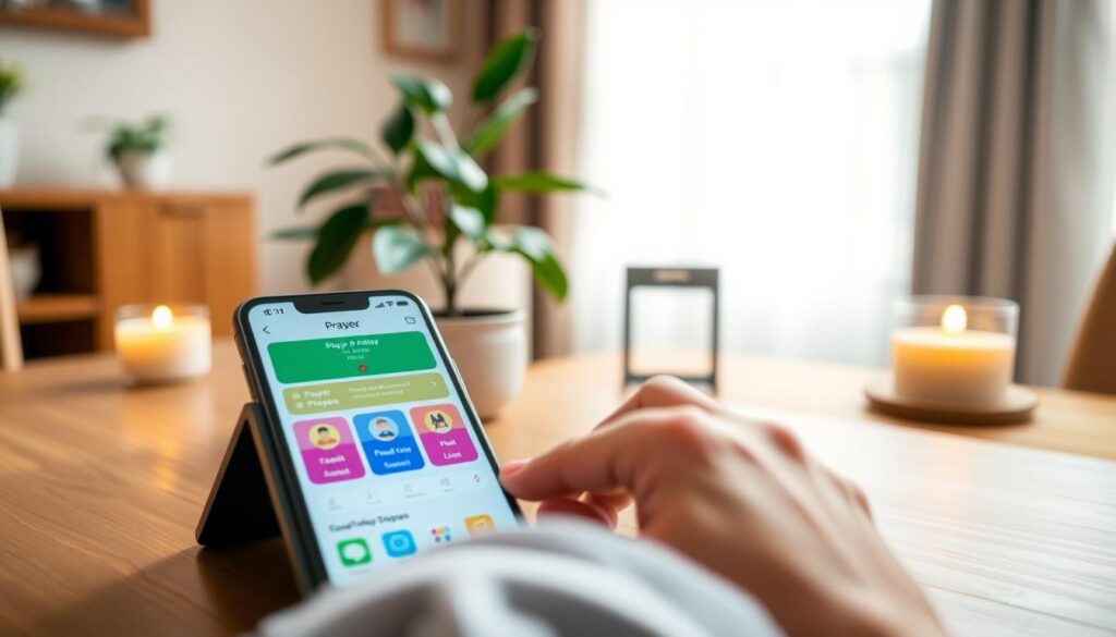 funcionalidades essenciais apps oração