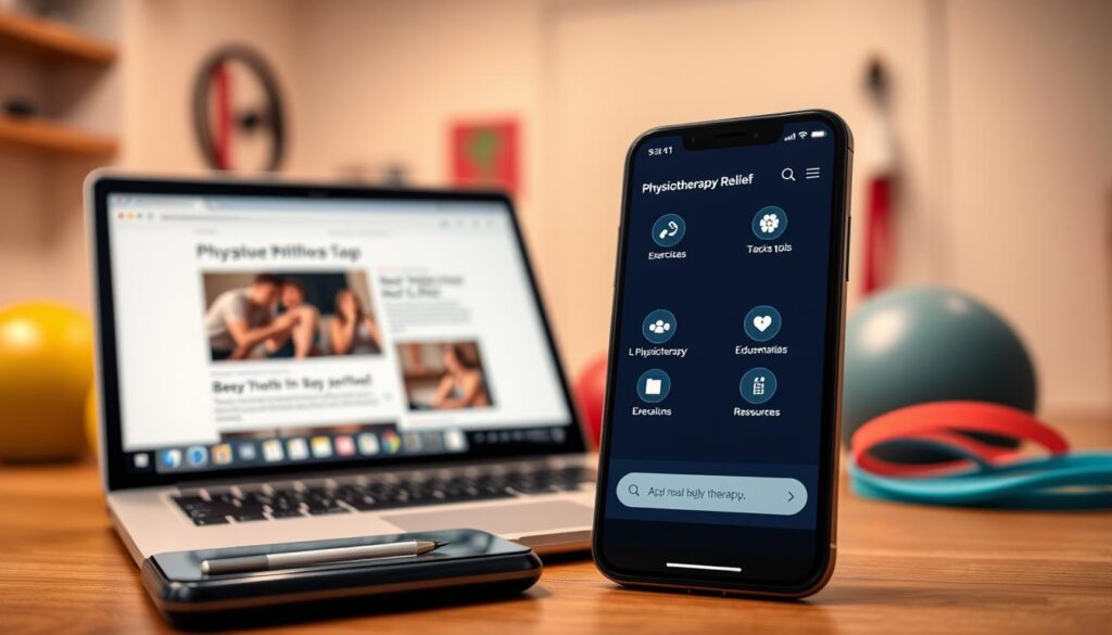 recursos aplicativo fisioterapia