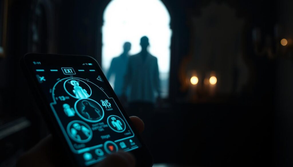sensores de detecção paranormal no celular
