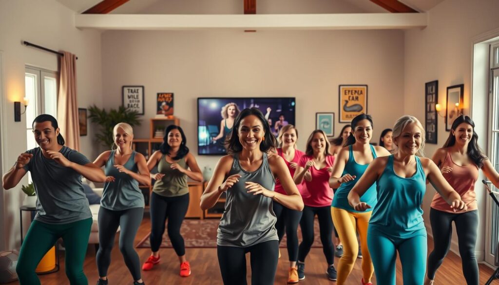 treinos interativos de zumba