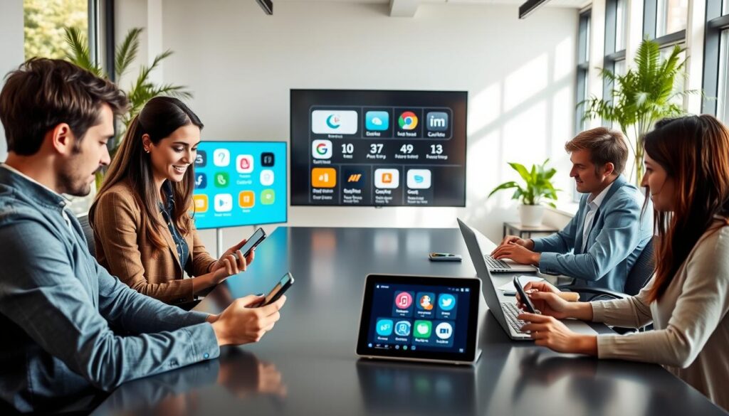 baixar e usar aplicativos para contatos