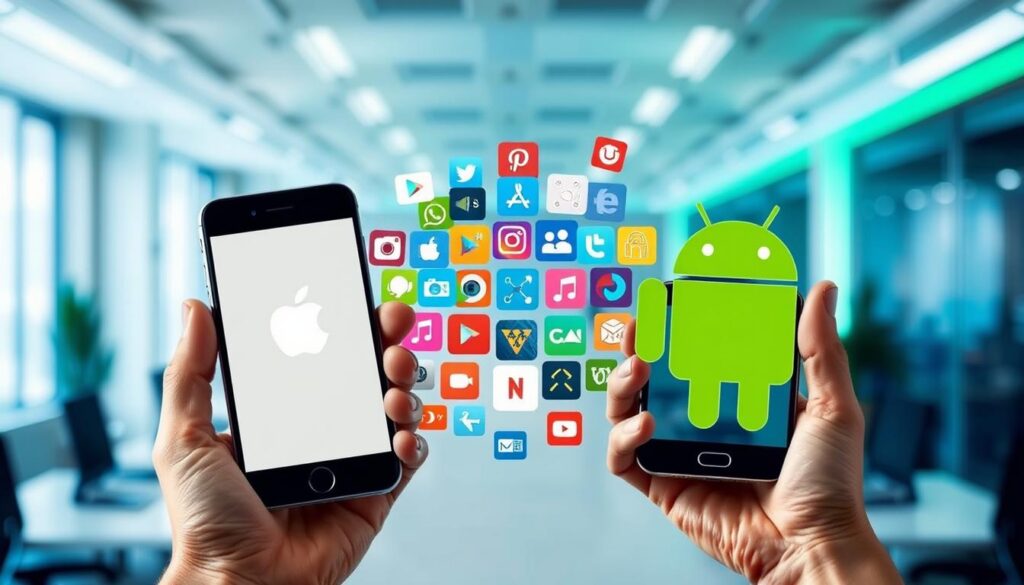 compatibilidade aplicativos ios android