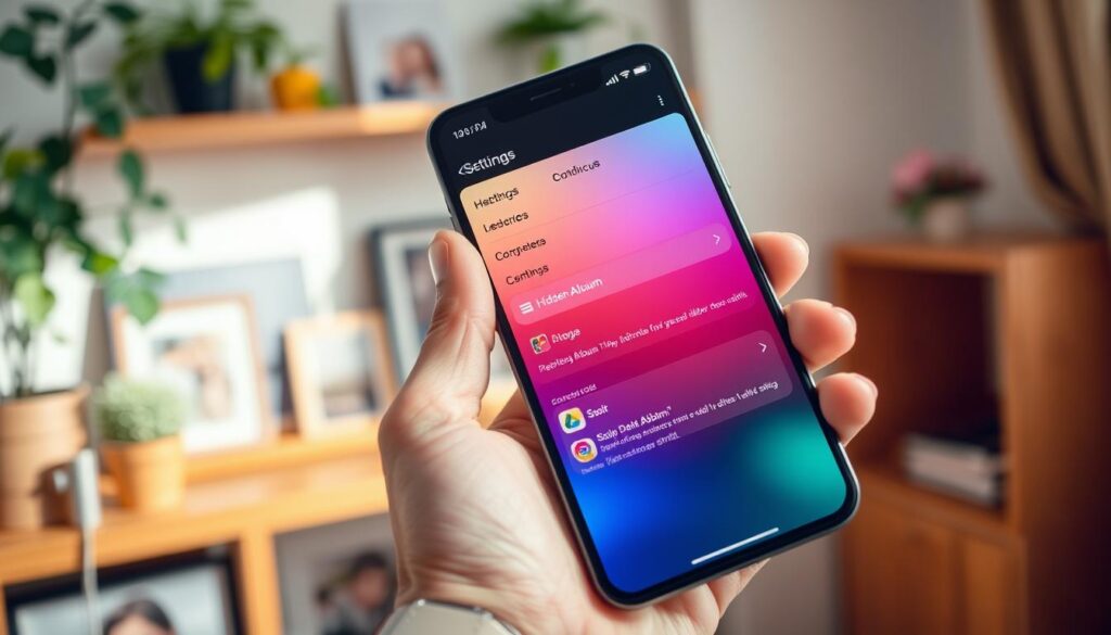 configurar álbum oculto