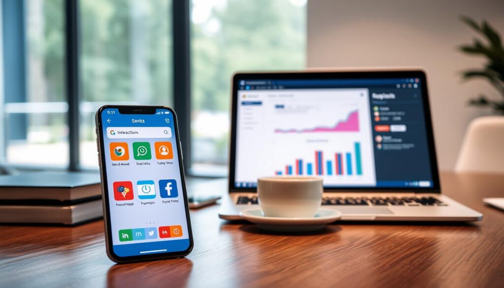 apps para iOS e Android monitorar interações