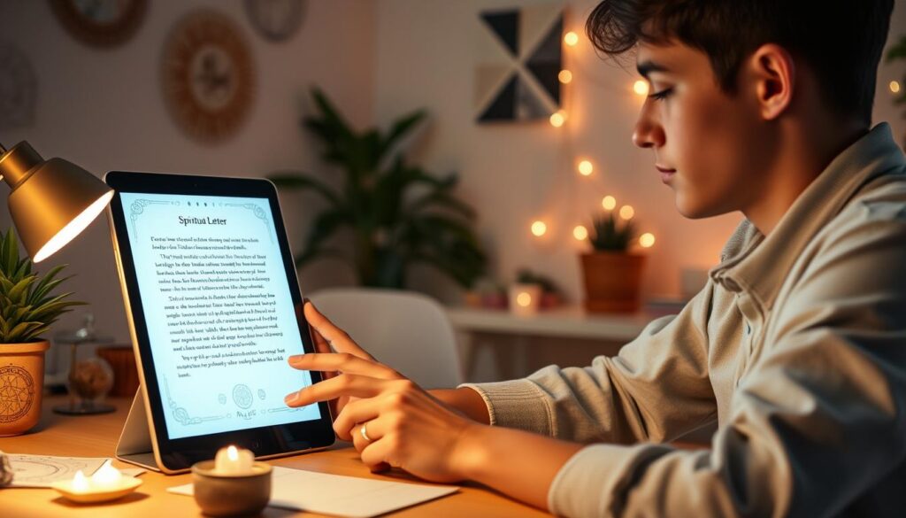 como utilizar aplicativos carta espiritual