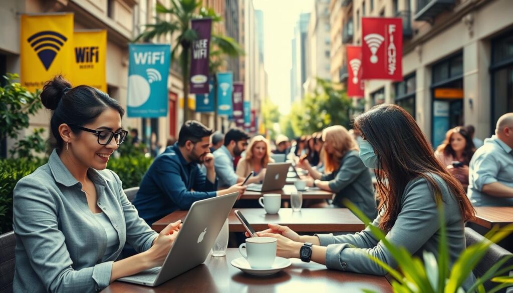 encontrar wifi grátis perto de você