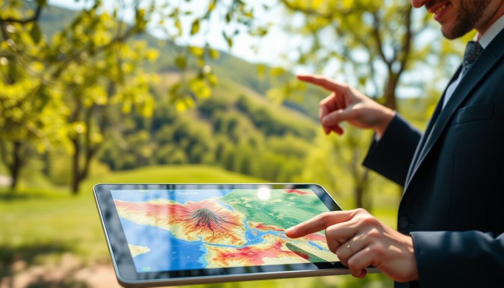 Aplicativos para visualização de terrenos em tempo real