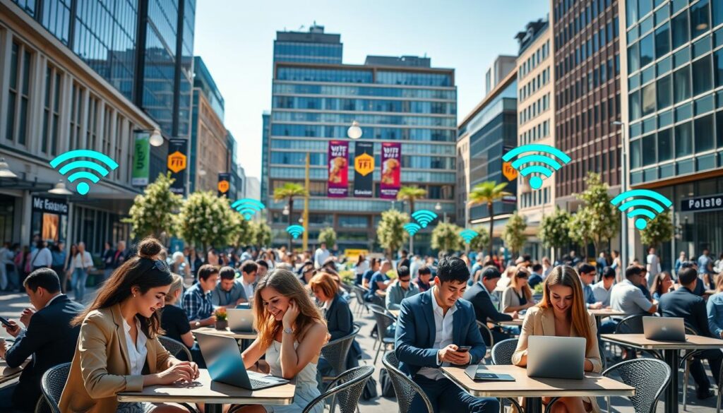Pontos de acesso Wi-Fi públicos