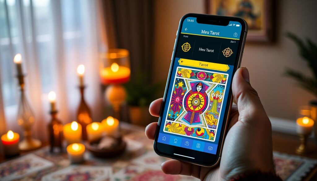 Recursos do app Meu Tarot