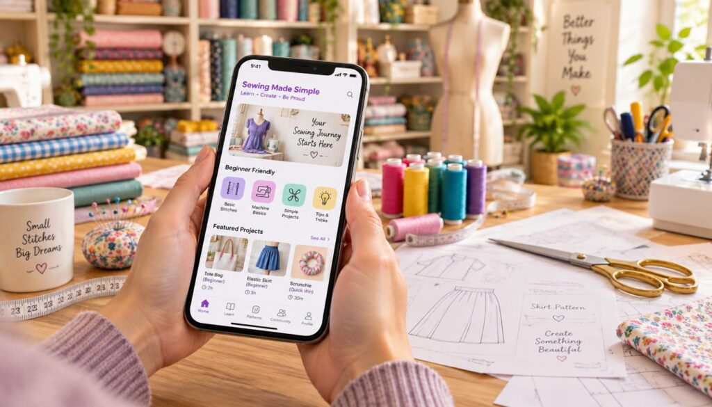 aplicativo para aprender a costurar no celular